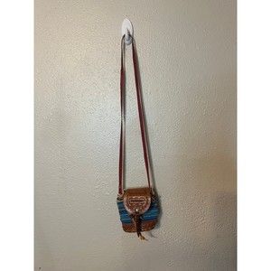 Vintage Handmade Leather Mini Nicaragua Crossbody